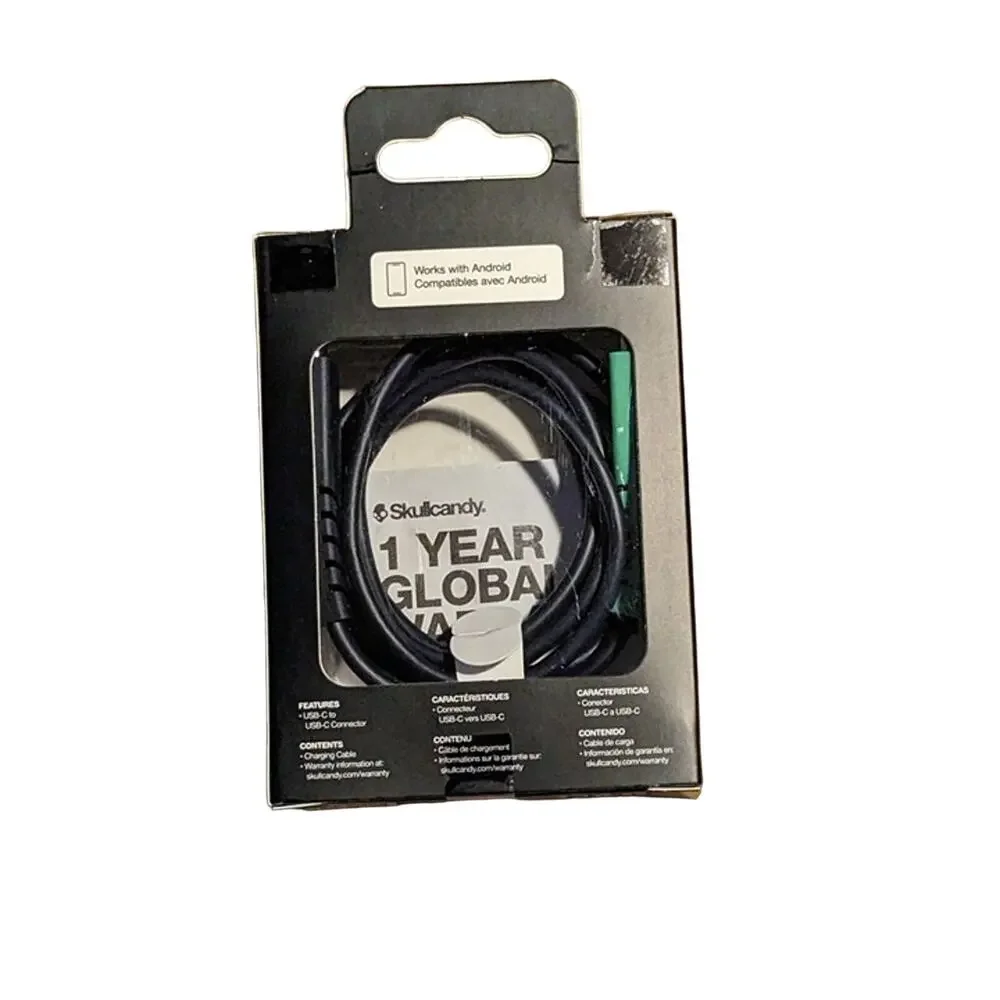 Skullcandy Rapid Charging Cable Line USB-C to USB-C 60W - Standard Issue 4ft New